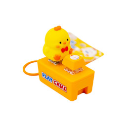 Cute Chick & Duck Stress-Relief Sound-Activated Dual-Key Clip